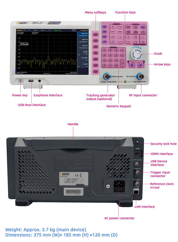 Portable Spectrum Analyzer 9kH - Signal Generator Spectrum Analyzer recension och pris