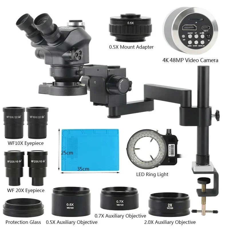 3.5X-200X Zoom Trinocular Arti - Stereo Trinocular Microscope Pcb recension och pris