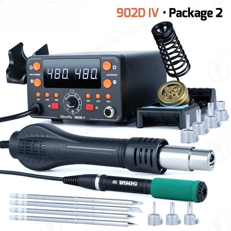 902D-IV 775W Soldering Station - Hot Air Rework Station T12 recension och pris
