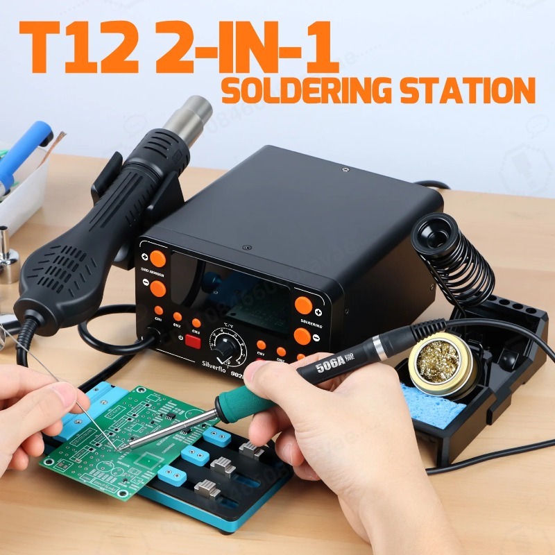 902D-IV 775W Soldering Station - Hot Air Rework Station T12 recension och pris
