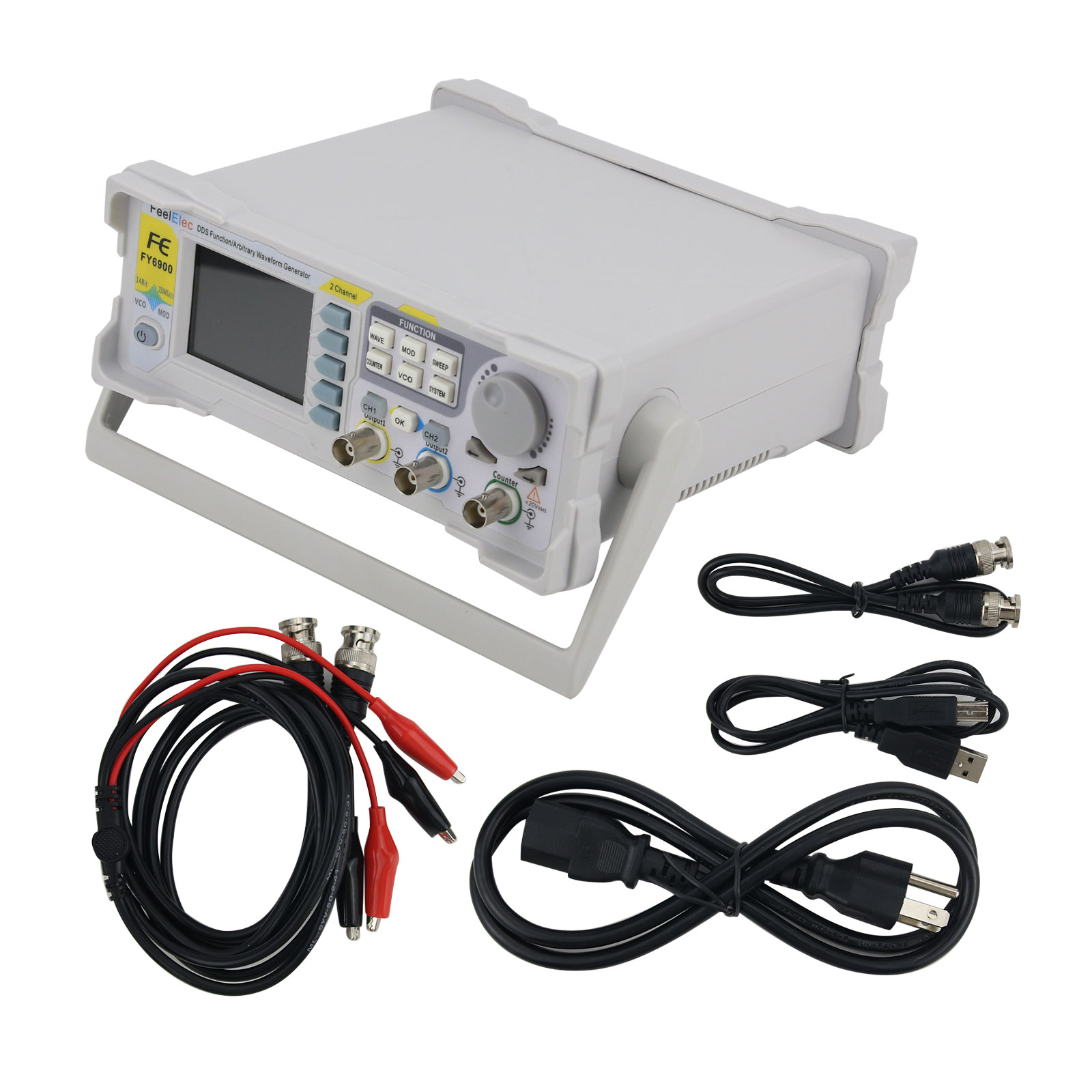 FY6900-50M 50MHz 2-Channel Fun - Function Arbitrary Waveform Generator recension och pris