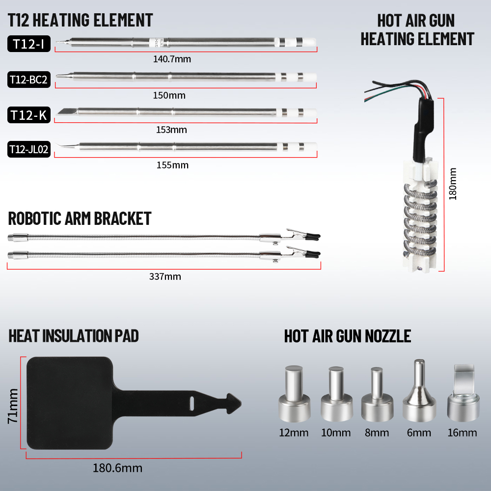 700W 2 in 1 Hot Air Soldering  - Hot Air Rework Station T12 recension och pris