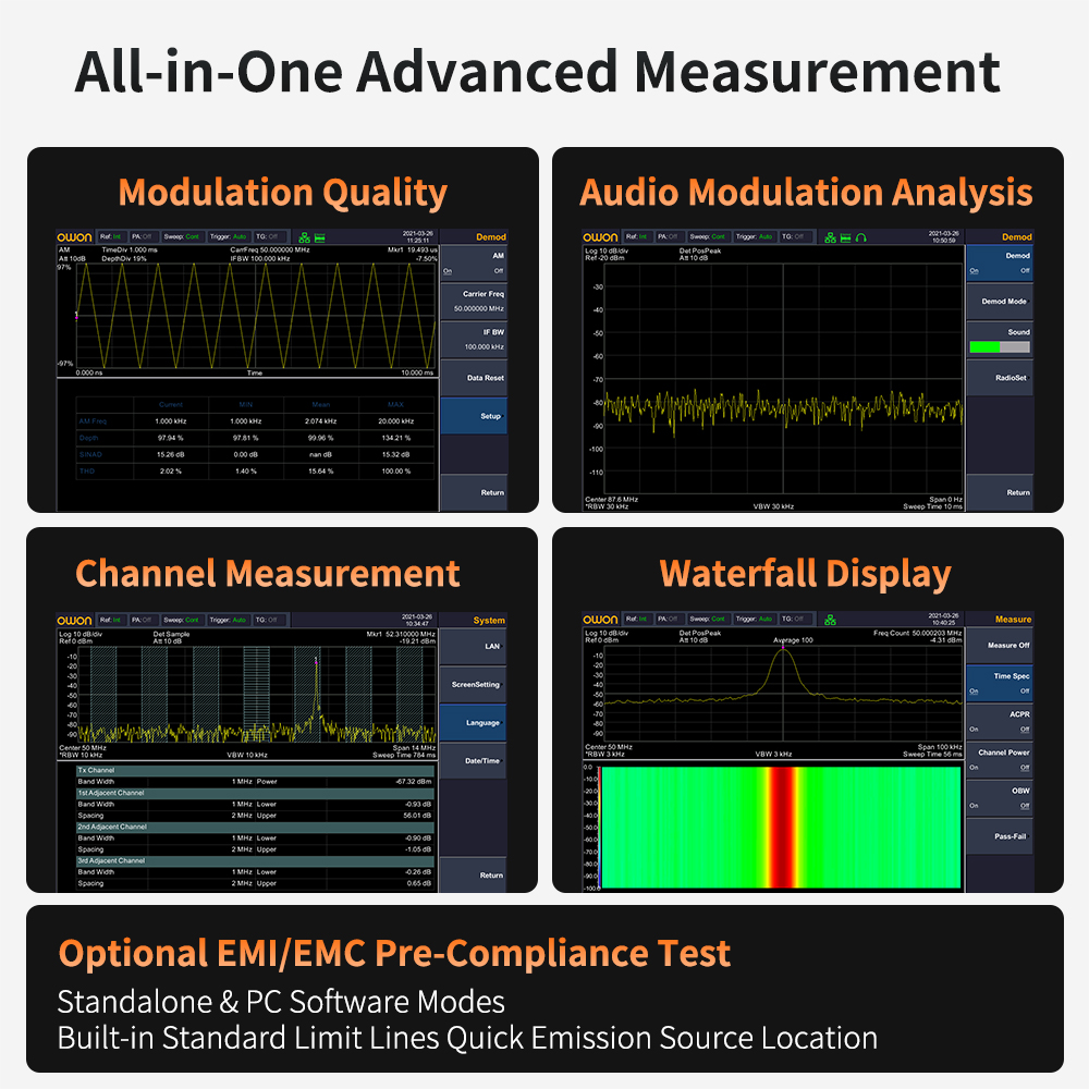 OWON Spectrum Analyzer With Tr - Signal Generator Spectrum Analyzer recension och pris