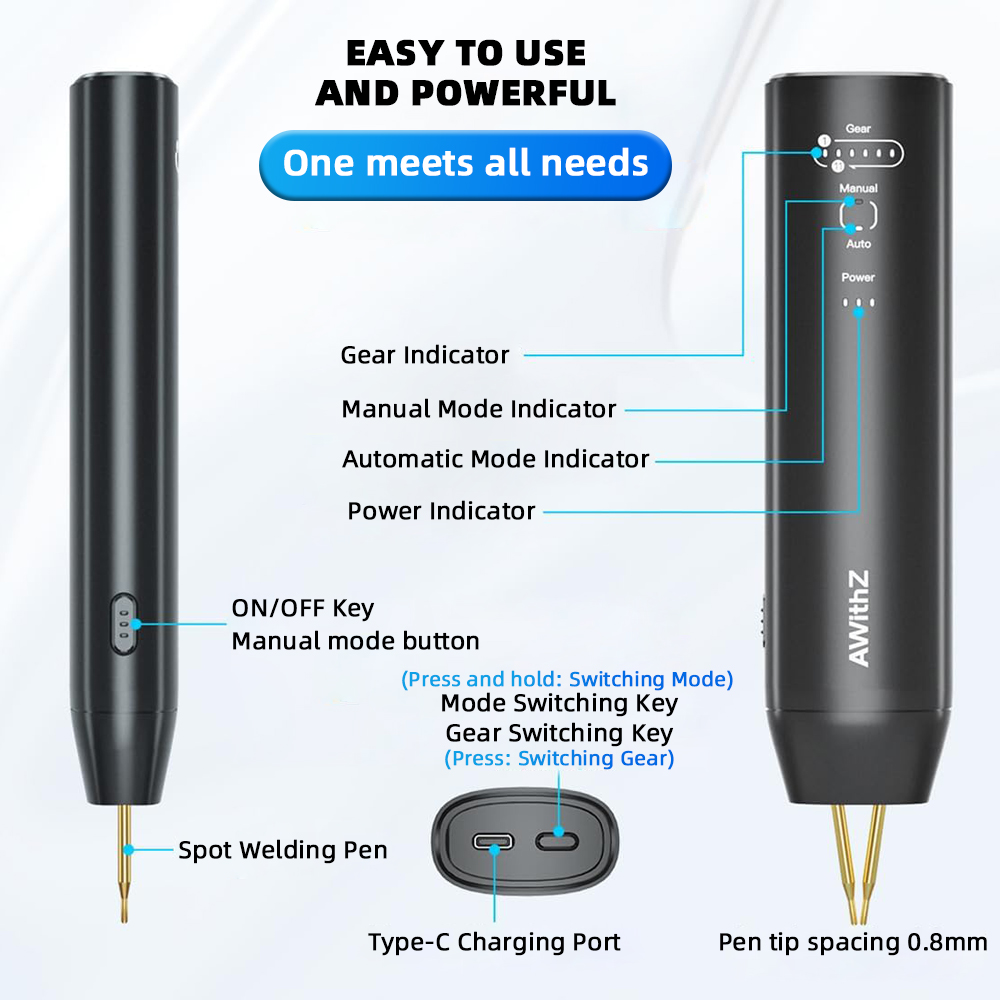 Awithz Portable Battery Spot W - Spot Welder 18650 Battery Pack recension och pris