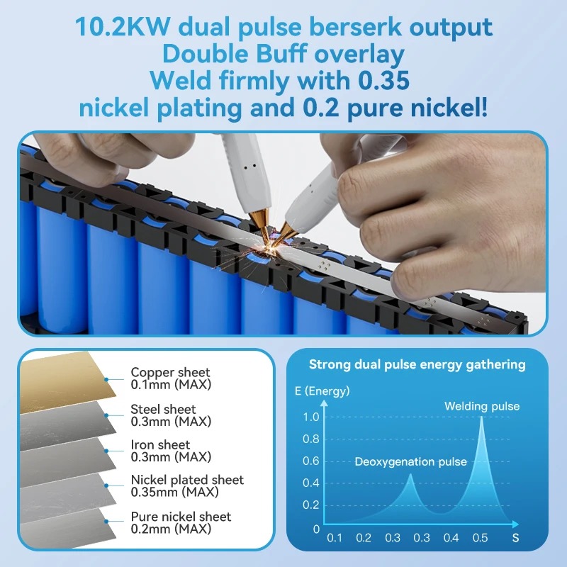 UK3 10000mAh Portable Battery  - Spot Welder 18650 Battery Pack recension och pris