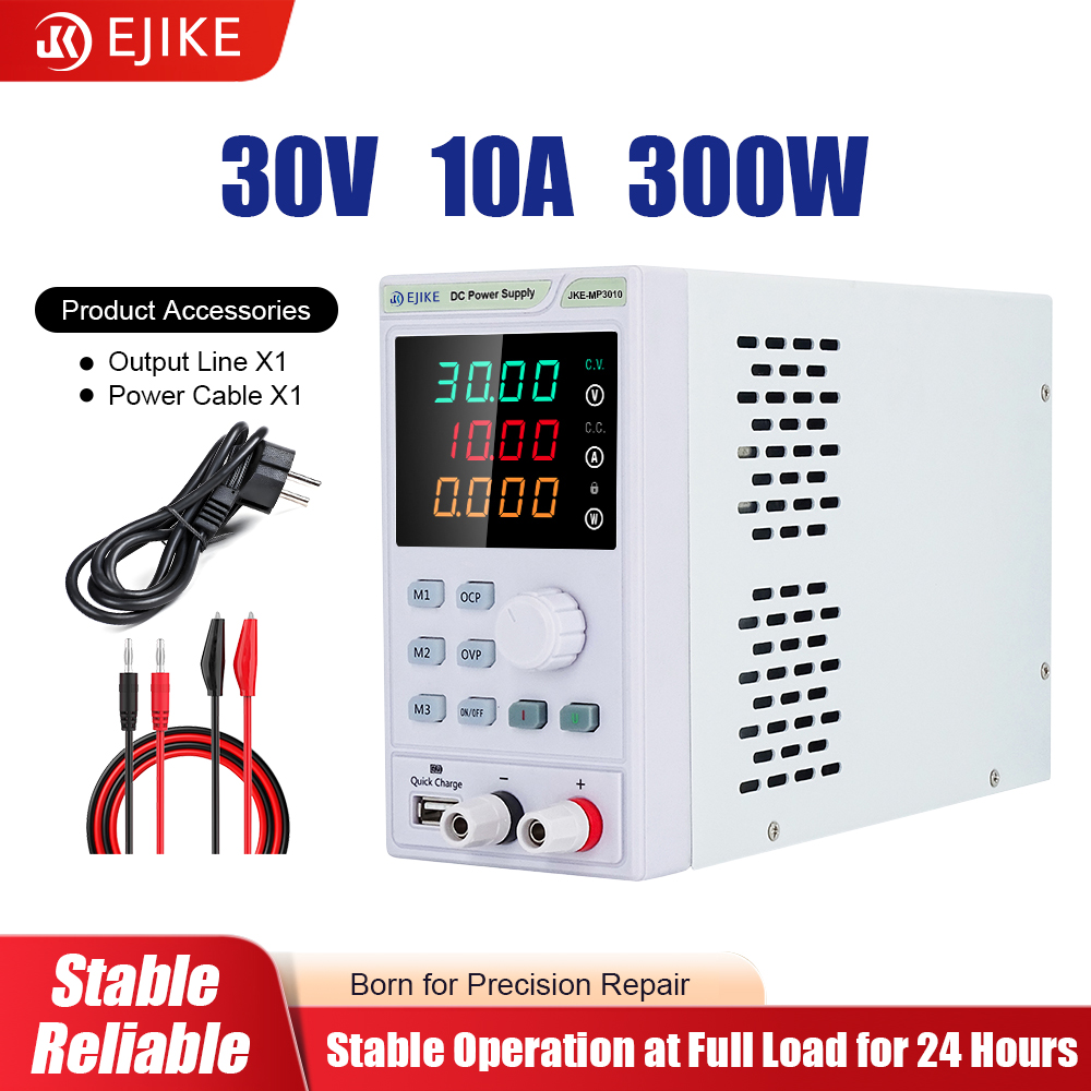 EJIKE DC Power Supply 300W Pro - Programmable Dc Power Supply 30V 10A recension och pris