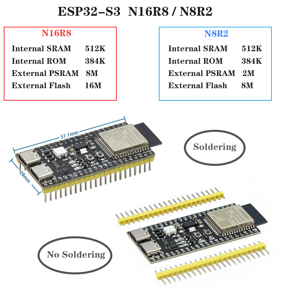 ESP32-S3 Development Boards wi - Esp32 S3 Development Board Lot recension och pris